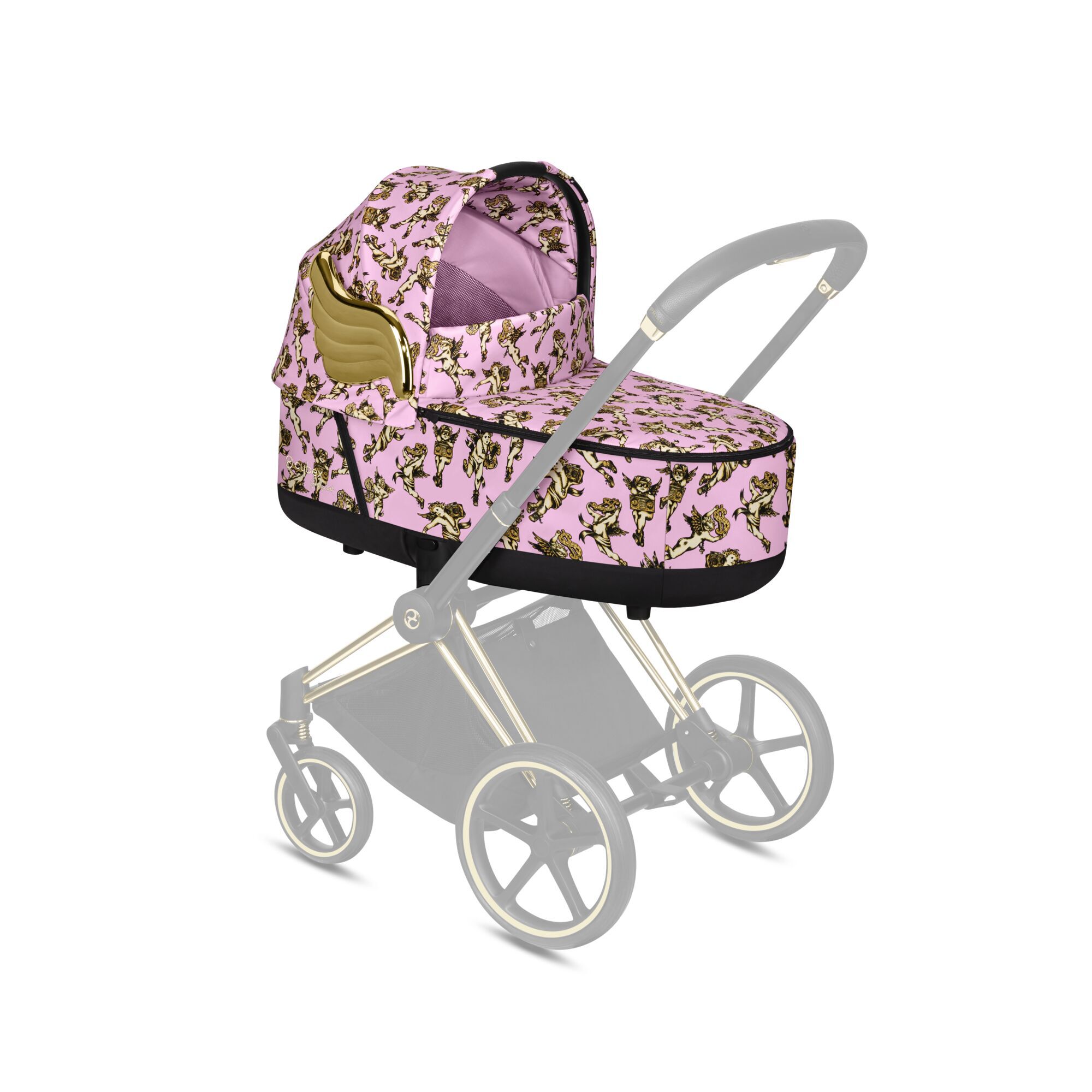 CYBEX Priam 3 Lux Carry Cot - Cherubs Pink in Cherubs Pink large-cybex-seu image number 4 Small