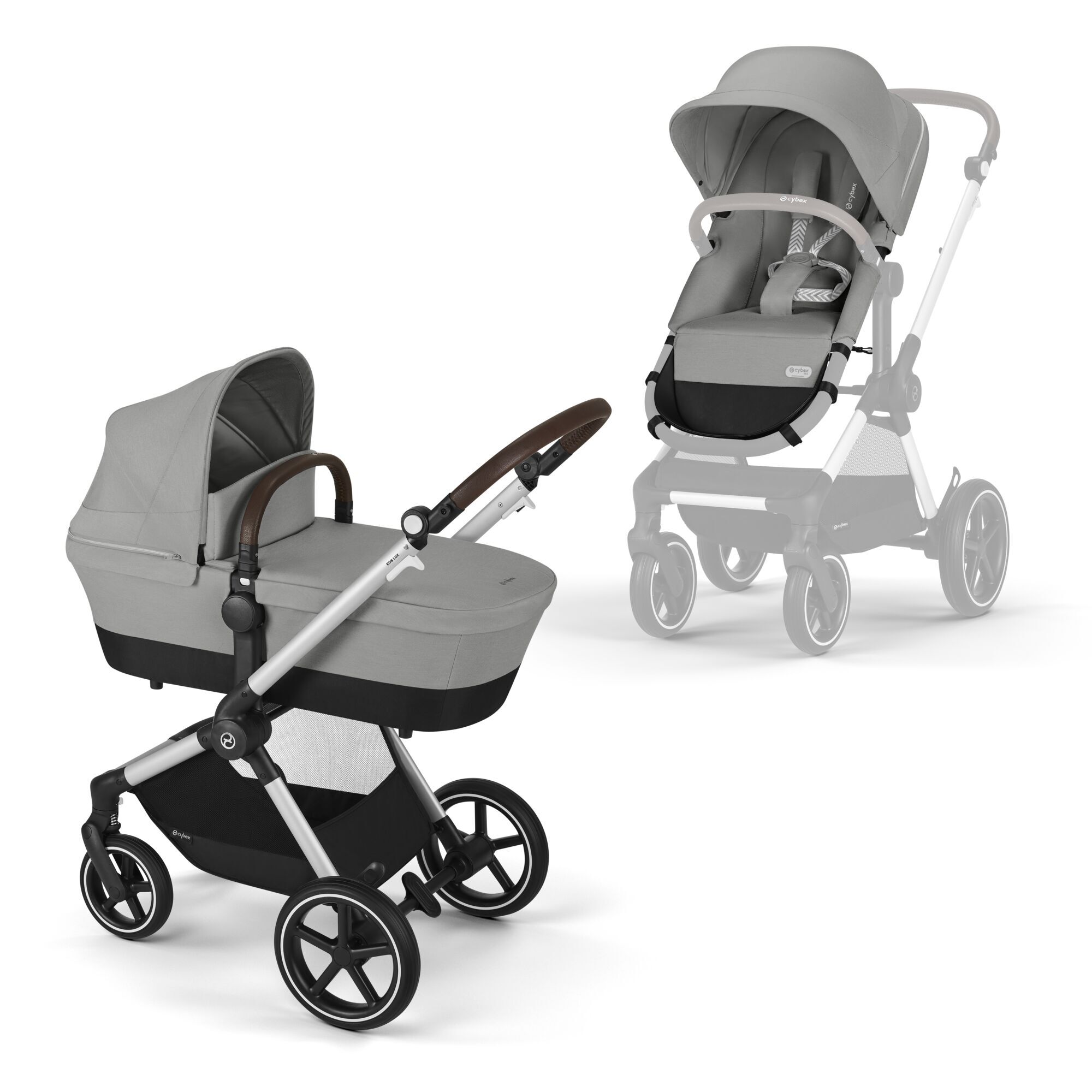 CYBEX Eos Lux - Stone Grey (Black Frame) in Stone Grey (Silver Frame) large-cybex-gb image number 1