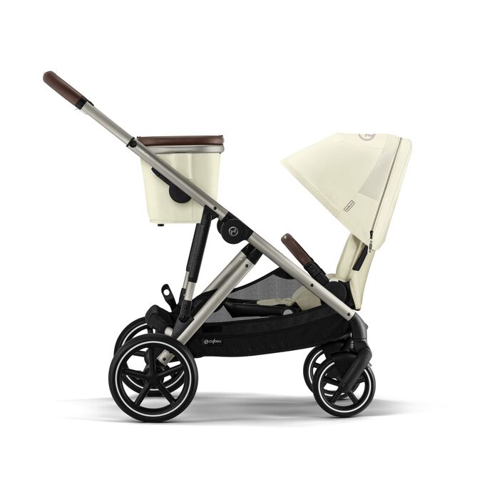 CYBEX Gazelle S – Seashell Beige (Chassis cinza) in Seashell Beige (Taupe Frame) large