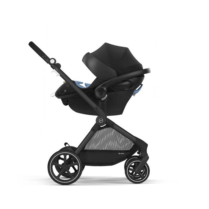 CYBEX Eos Travel System - Moon Black (Black Frame) in Moon Black (Black Frame) image number 2 CYBEX Eos Travel System - Moon Black (Black Frame) in Moon Black (Black Frame) large-cybex-us image number 2