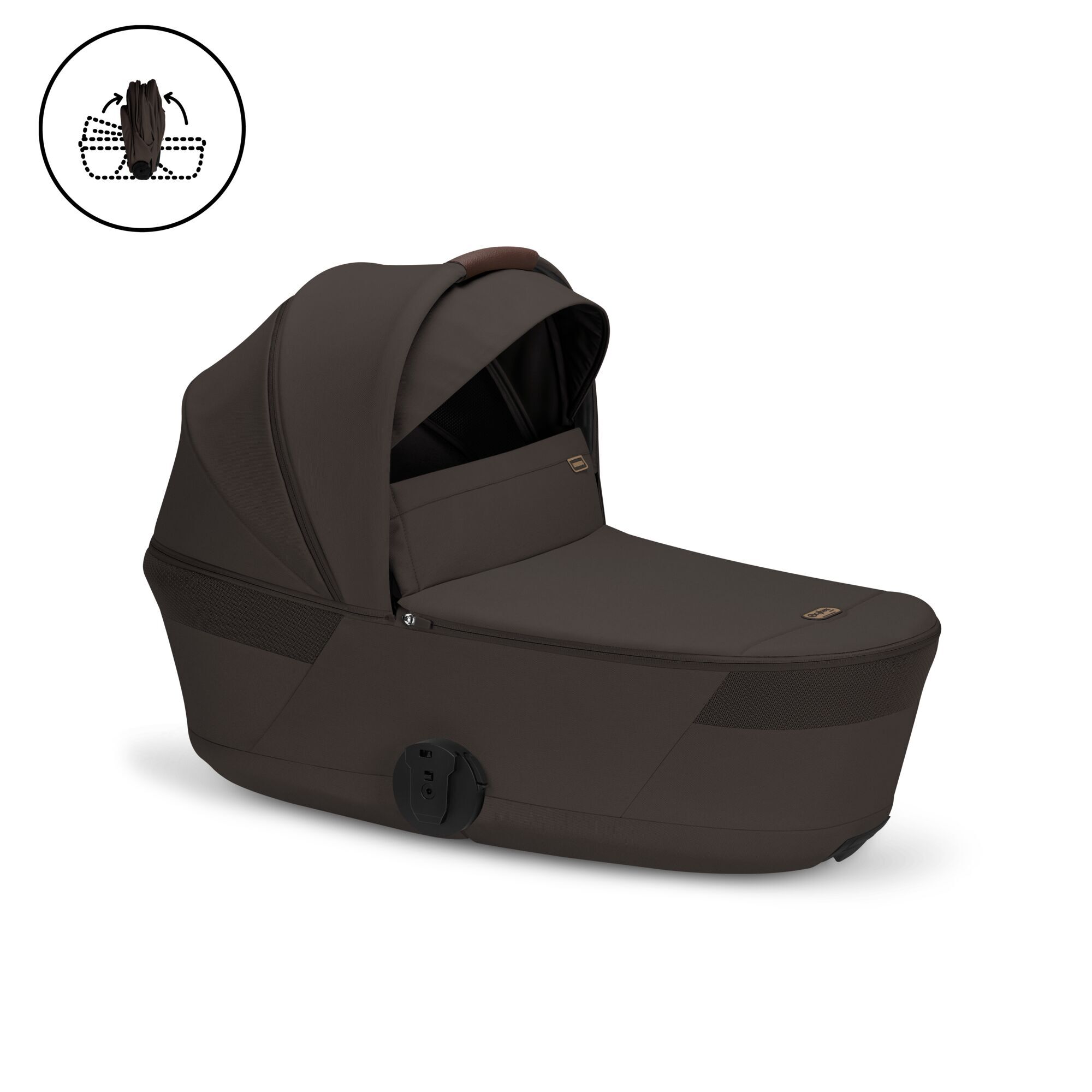CYBEX Balios Fold Cot - Chocolate Brown in Chocolate Brown large-cybex-us image number 1