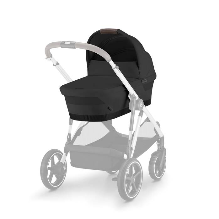 Image shows the combination of several products, sold separately. image number 4 CYBEX Gazelle S Cot - Moon Black in Moon Black large-cybex-ca image number 4