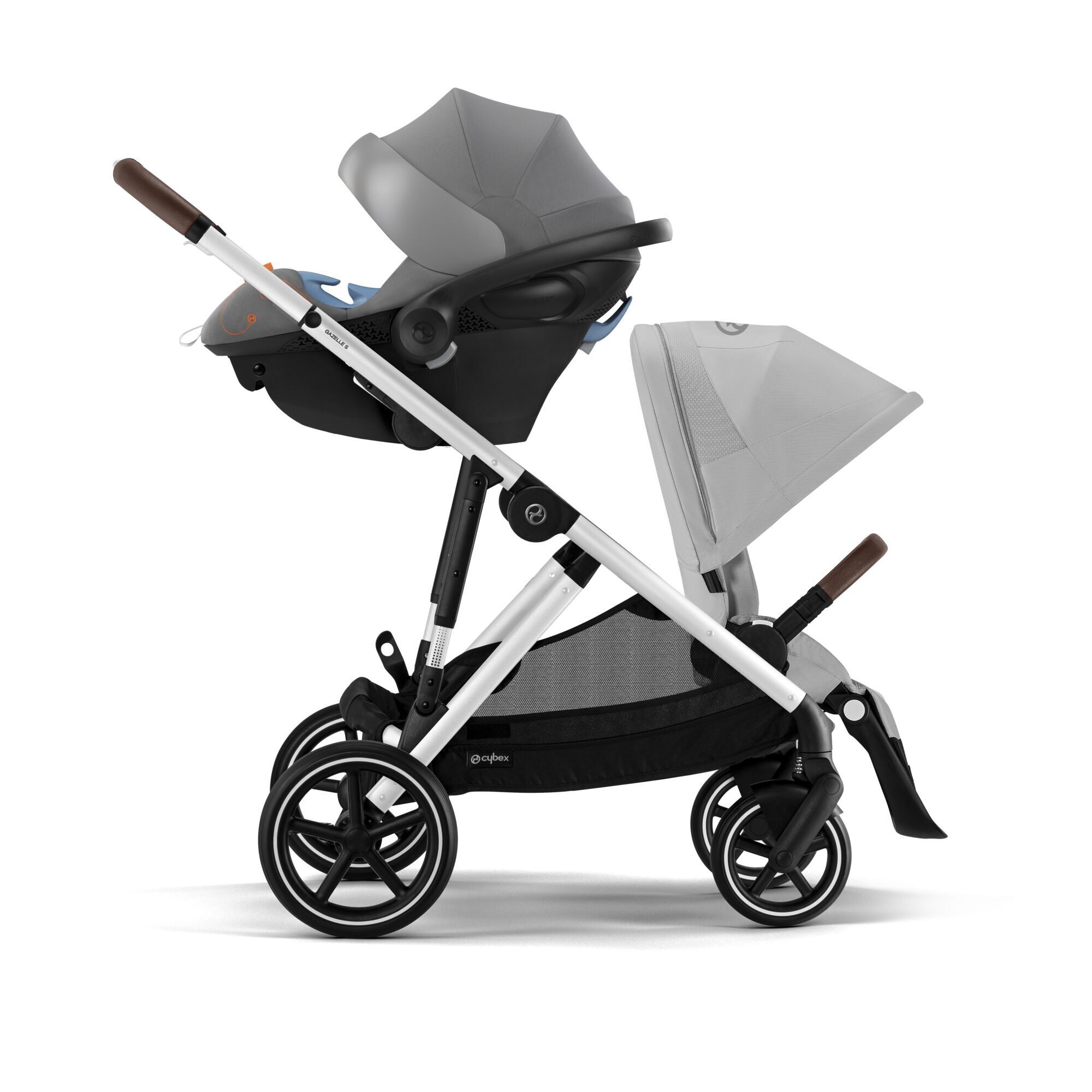 CYBEX Gazelle S - Lava Grey (Silver Frame) in Lava Grey (Silver Frame) large-cybex-ca image number 2 Small