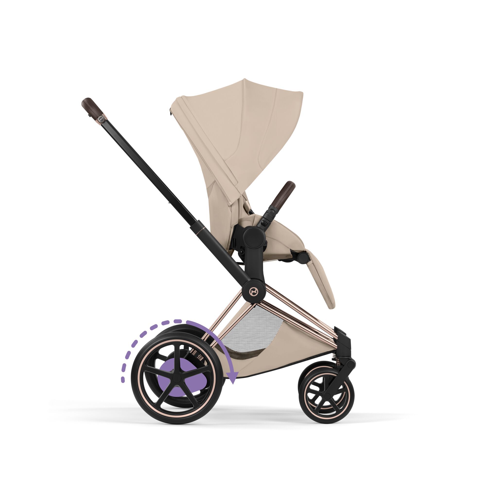 CYBEX e-Priam - Style Collection - Cozy Beige (Rosegold Frame) in Cozy Beige (Rosegold Frame) large-cybex-jp 画像番号 3