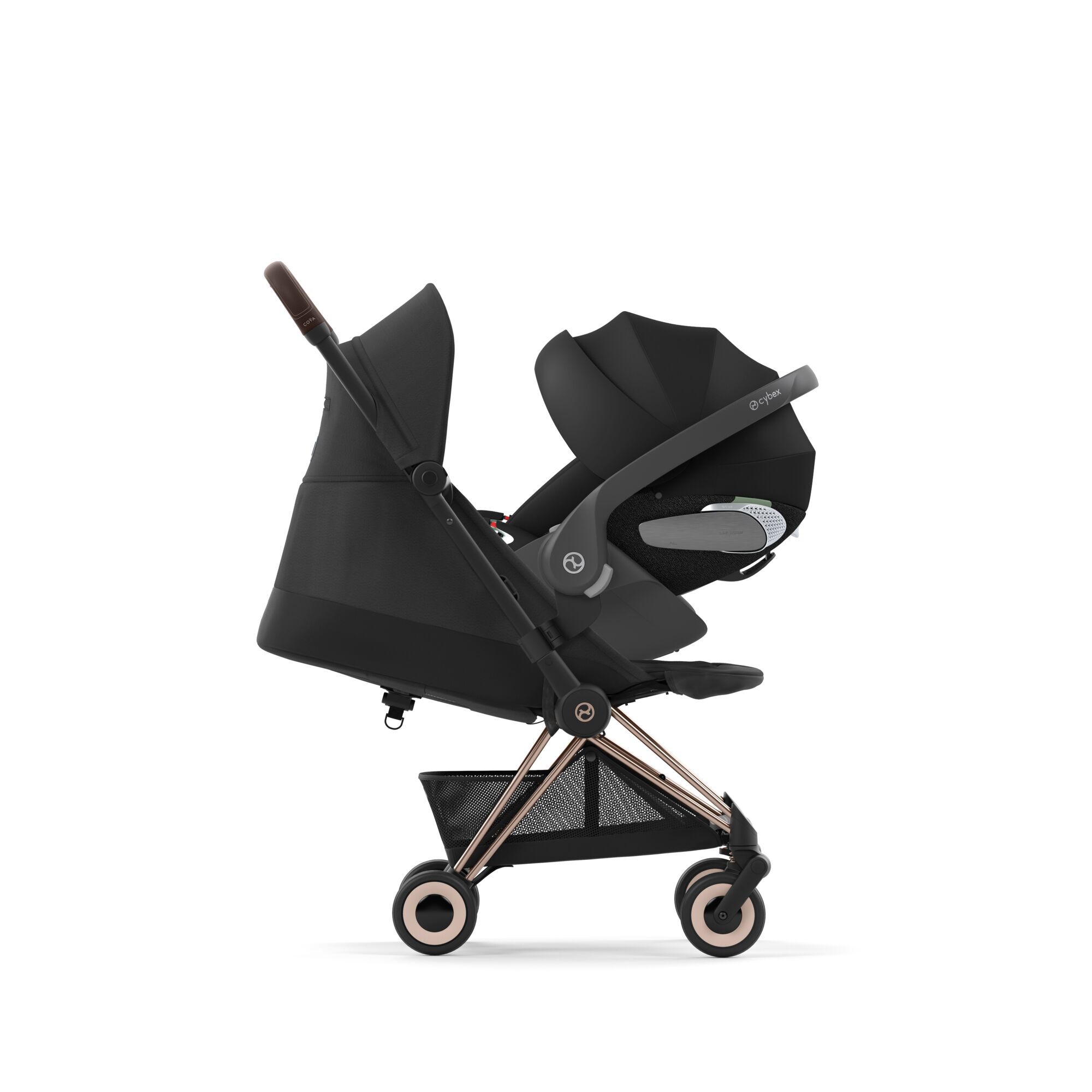 CYBEX Coya - Sepia Black (Rosegold Frame) in Sepia Black (Rosegold Frame) large-cybex-imea image number 7 Small