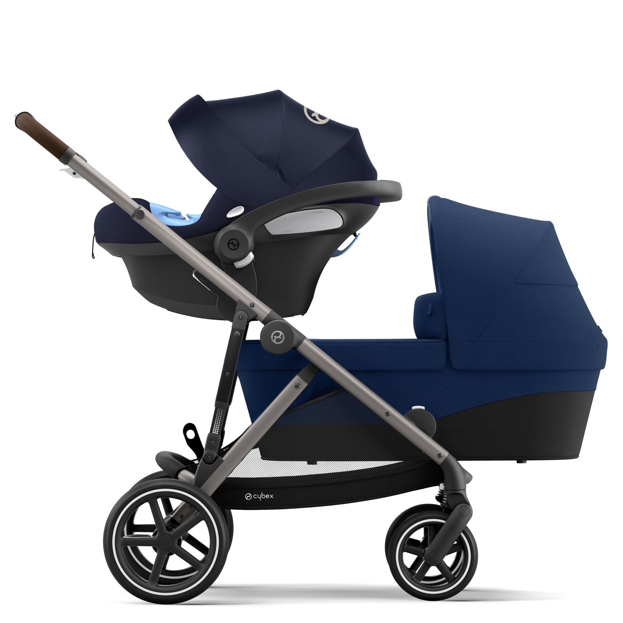 CYBEX Gazelle S - Navy Blue (Taupe Frame) in Navy Blue (Taupe Frame) large-cybex-neu image number 3 Small