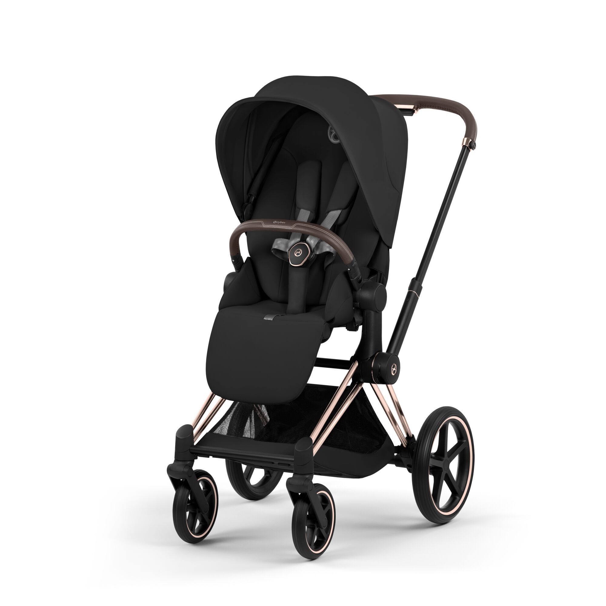CYBEX Priam Bundle - Sepia Black (Rosegold Frame) in Sepia Black (Rosegold Frame) large-cybex-us image number 1