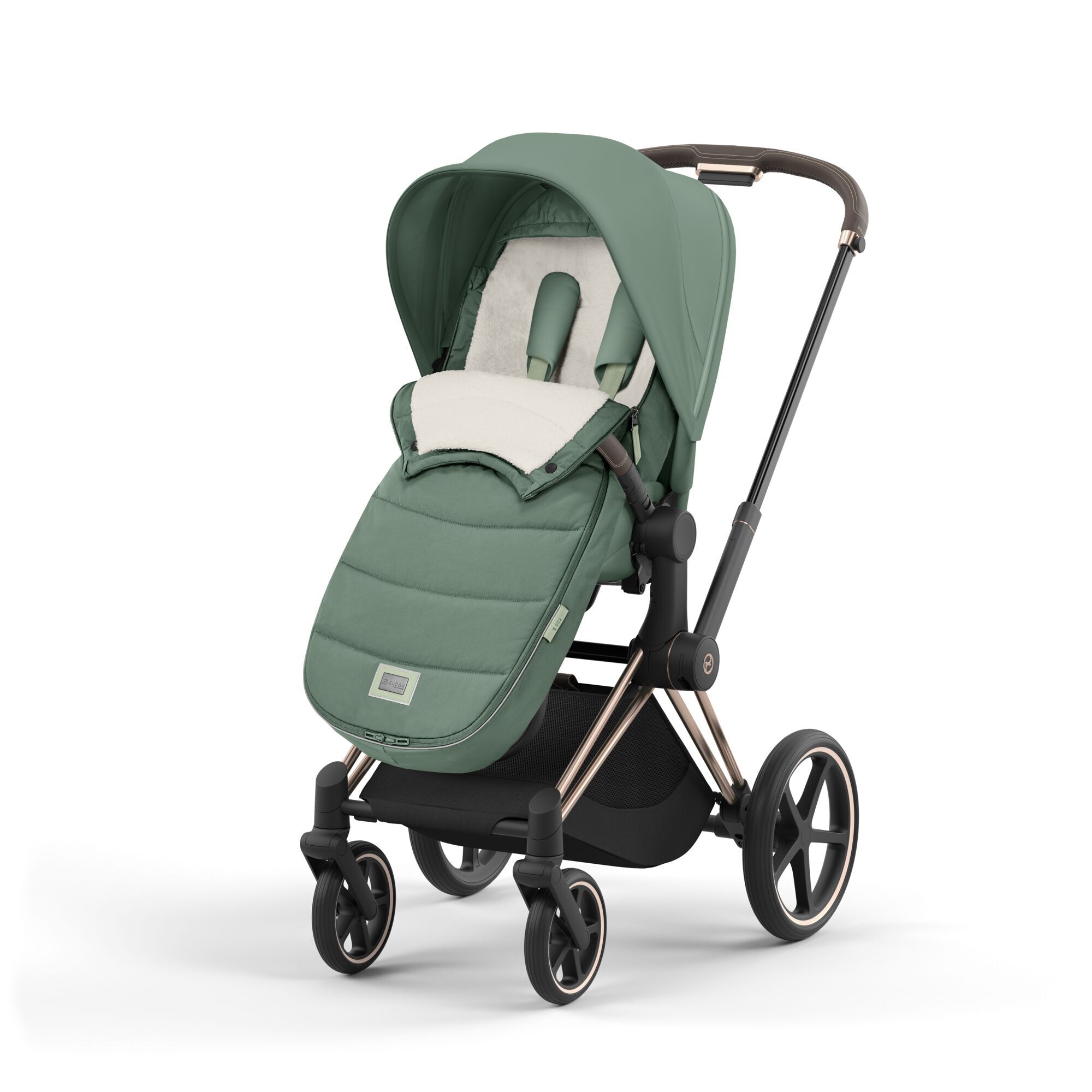 CYBEX Fusak Platinum Footmuff &ndash; Leaf Green in Leaf Green large-cybex-neu č&iacute;slo sn&iacute;mku 5 Mal&eacute;