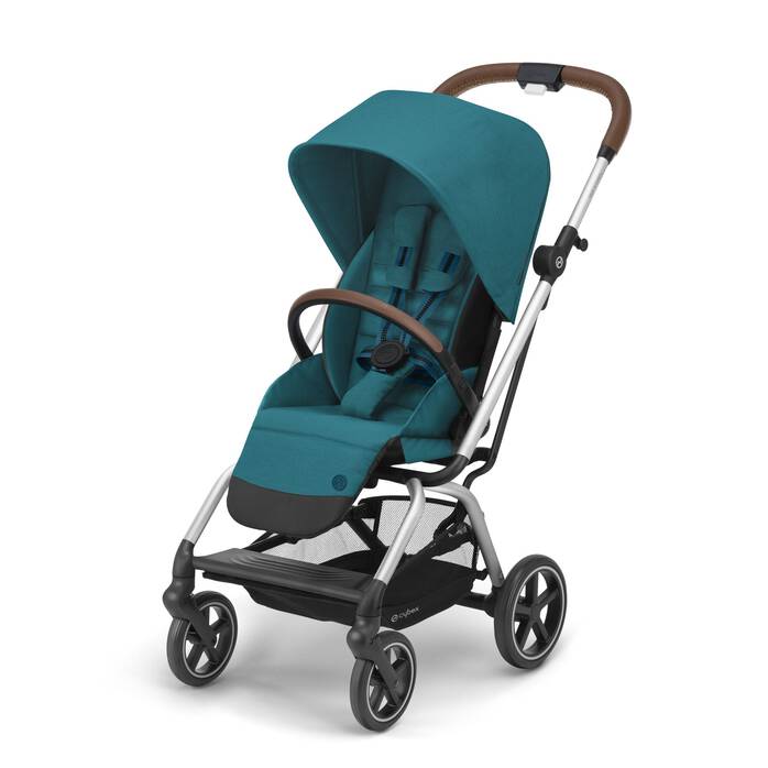 CYBEX Eezy S Twist+2 - River Blue (Silver Frame) in River Blue (Silver Frame) image number 1 CYBEX Eezy S Twist+2 - River Blue (Silver Frame) in River Blue (Silver Frame) large-cybex-neu image number 1