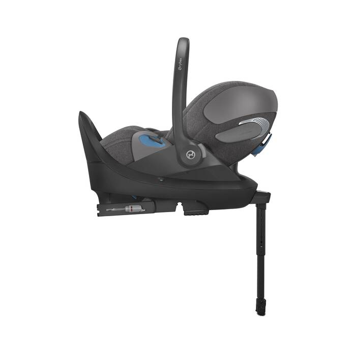 Image shows the combination of several products, sold separately. image number 3 CYBEX Cloud T Load Leg Base - Black in Black large-cybex-us image number 3