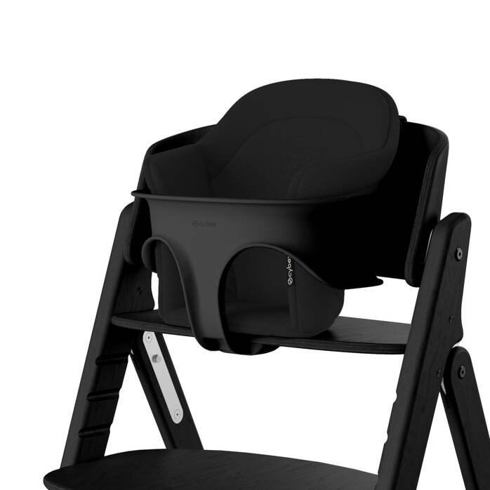 Image shows the combination of several products, sold separately. image number 2 CYBEX Click & Fold Comfort Inlay - Stunning Black in Stunning Black large-cybex-neu image number 2