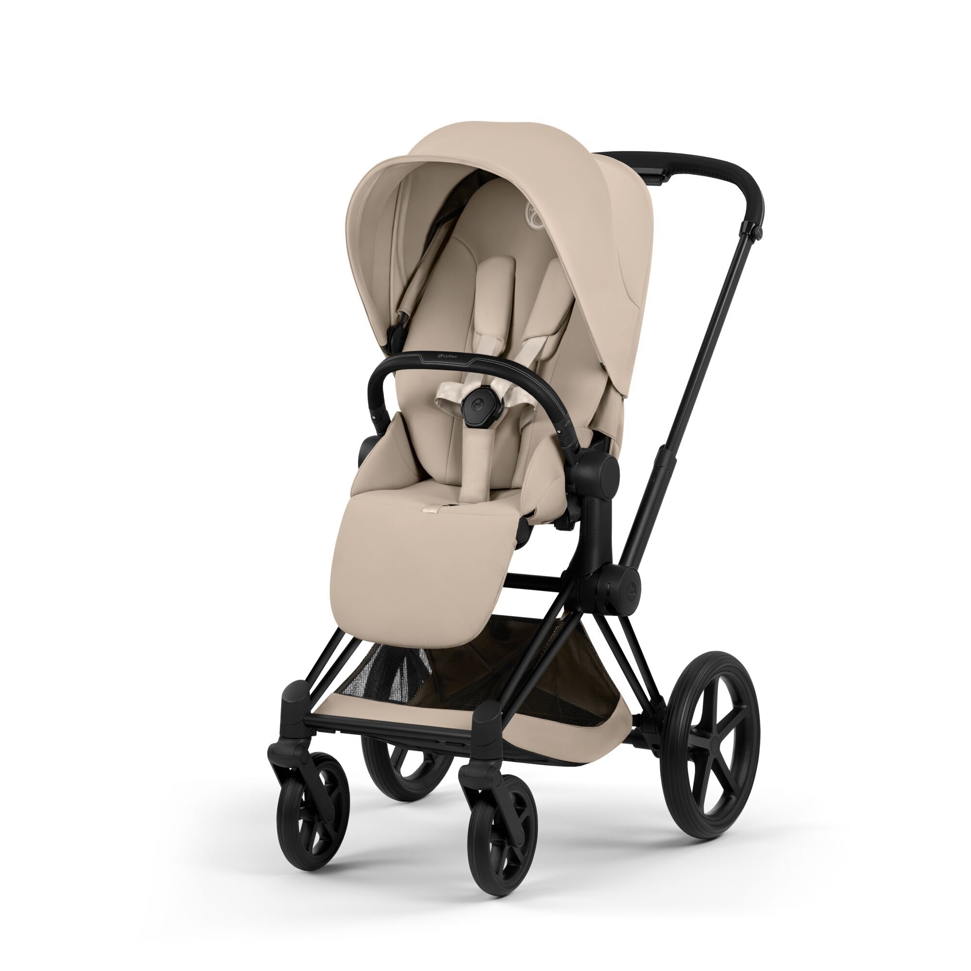 CYBEX Priam Bundle - Cozy Beige (Matt Back Frame) in Cozy Beige (Matt Black Frame) large-cybex-us image number 1