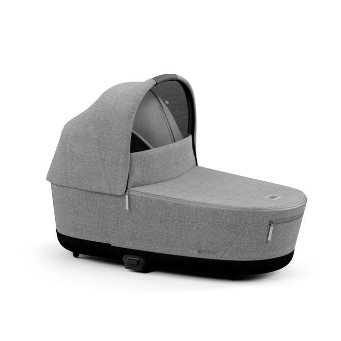 CYBEX Priam Lux Carry Cot - Manhattan Grey Plus in Manhattan Grey Plus image number 1 CYBEX Priam Lux Carry Cot - Manhattan Grey Plus in Manhattan Grey Plus large-cybex-gb image number 1