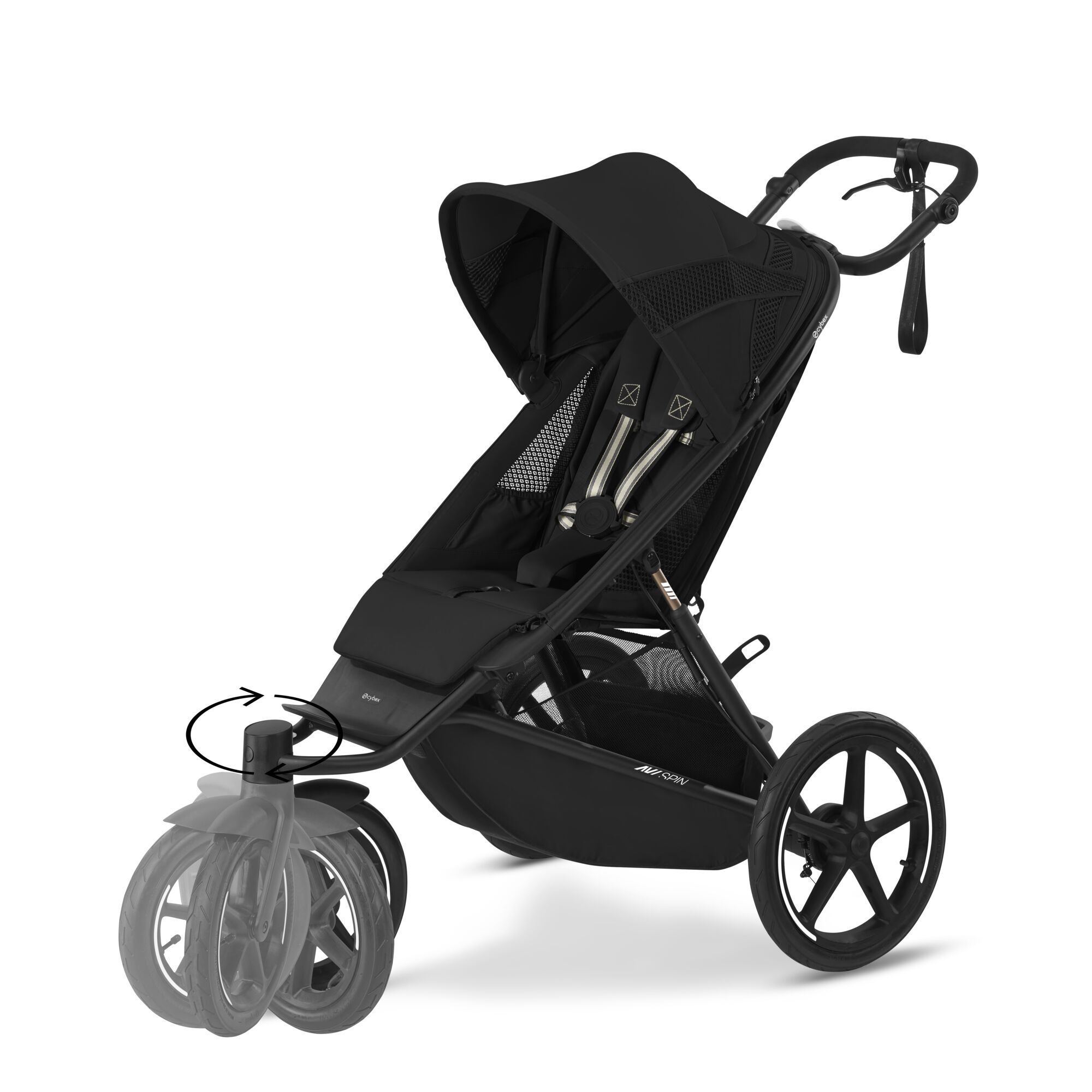 CYBEX Avi Spin - Moon Black in Moon Black large-cybex-gb image number 2 Small