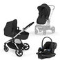 CYBEX EOS - Moon Black (Silver Frame) in Moon Black (Silver Frame) large image number 1 Small