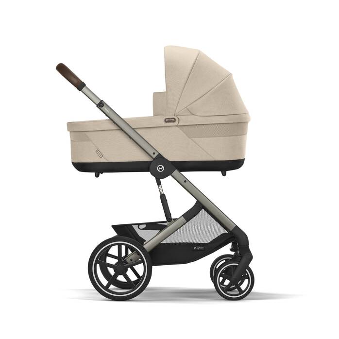 Image shows the combination of several products, sold separately. image number 3 CYBEX Balios S Lux - Almond Beige (Taupe Frame) in Almond Beige (Taupe Frame) large-cybex-neu image number 3