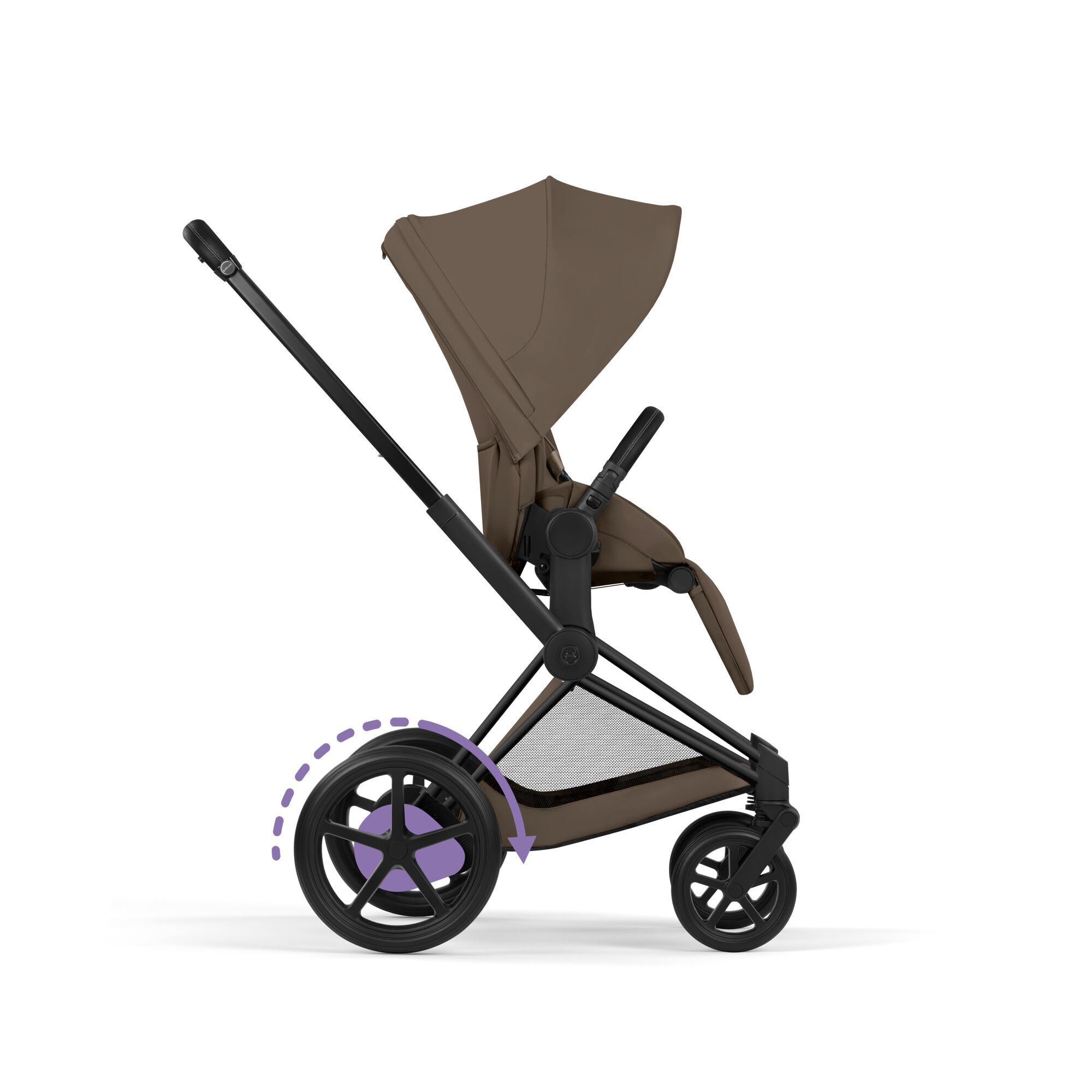 CYBEX e-Priam - Coconut Brown (Matt Black frame) in Coconut Brown (Matt Black Frame) large-cybex-ca image number 3
