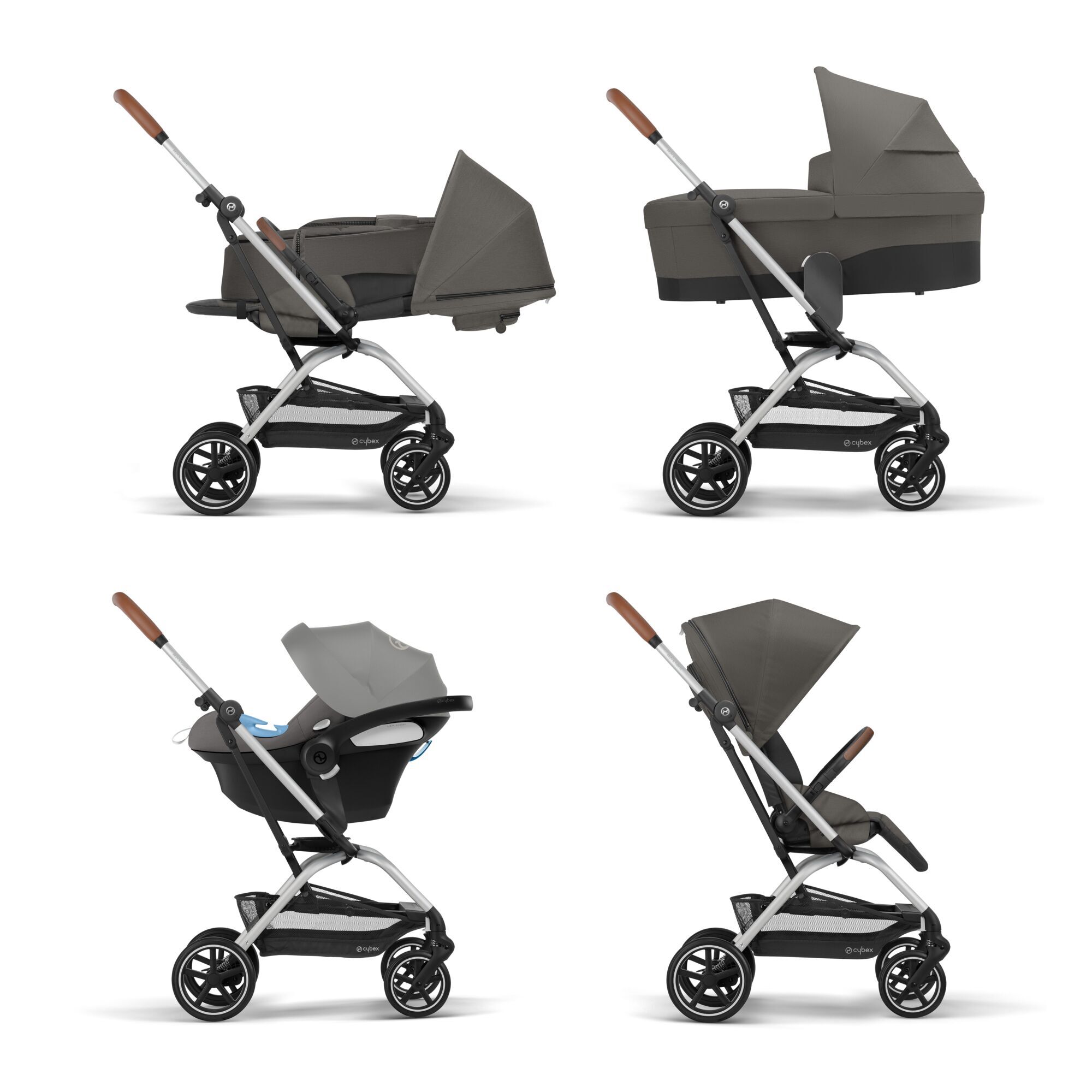 CYBEX Eezy S Twist+2 - Soho Grey (telaio Silver) in Soho Grey (Silver Frame) large-cybex-neu numero immagine 7 Small