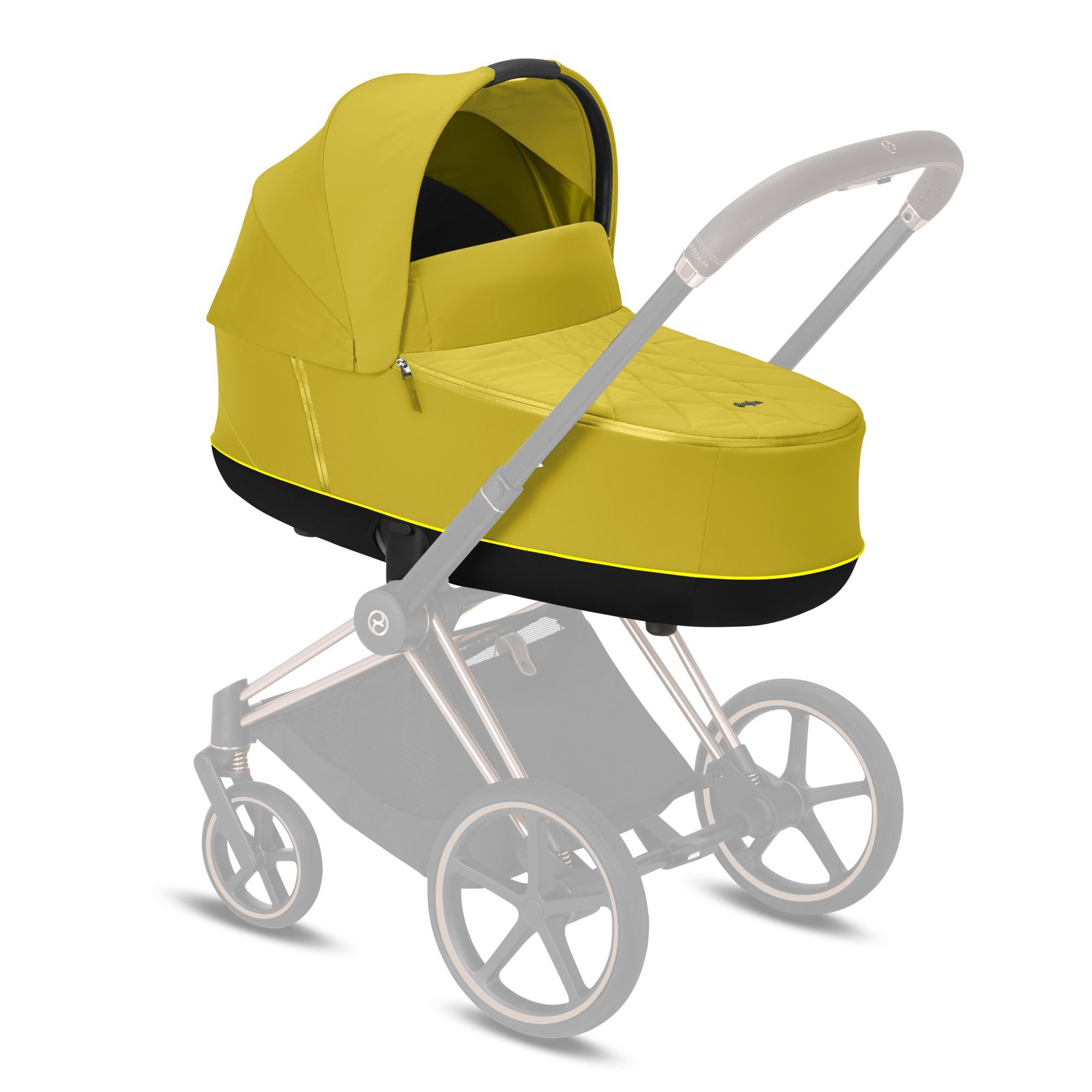 CYBEX Priam 3 Lux Carry Cot - Mustard Yellow in Mustard Yellow large-cybex-neu image number 5 Small