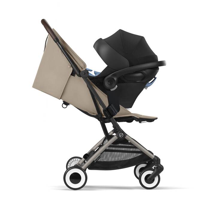Image shows the combination of several products, sold separately. image number 5 CYBEX Orfeo - Almond Beige in Almond Beige large-cybex-ca image number 5