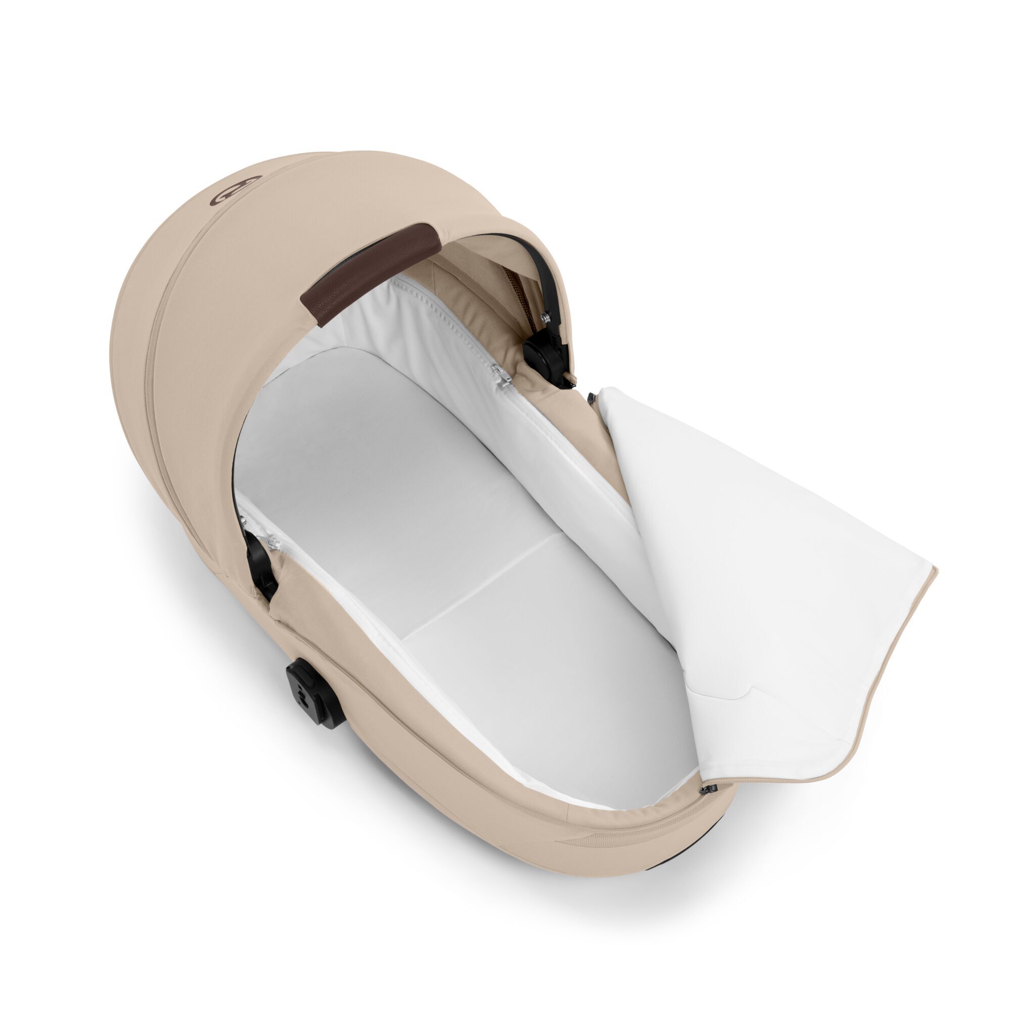 CYBEX Gazelle Fold Cot - Almond Beige in Almond Beige large-cybex-us