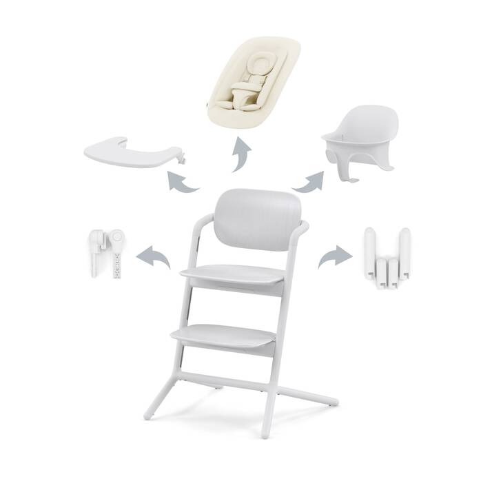 CYBEX Lemo 4-in-1 - All White in All White image number 1 CYBEX Lemo 4-in-1 - All White in All White large-cybex-gb image number 1