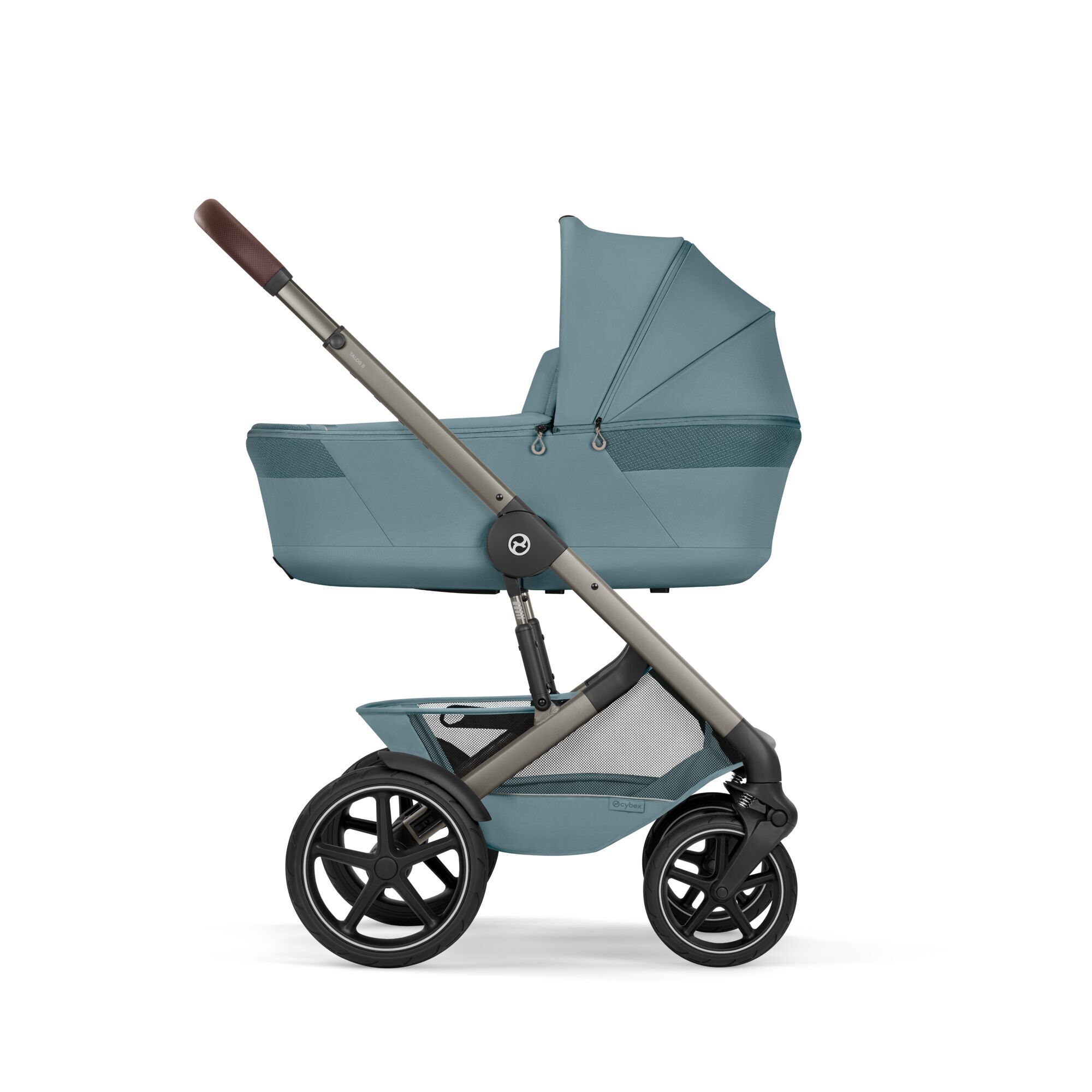 CYBEX Talos S Lux with Fold Cot - Stormy Blue (Taupe Frame) in Stormy Blue (Taupe Frame) large-cybex-gb image number 4