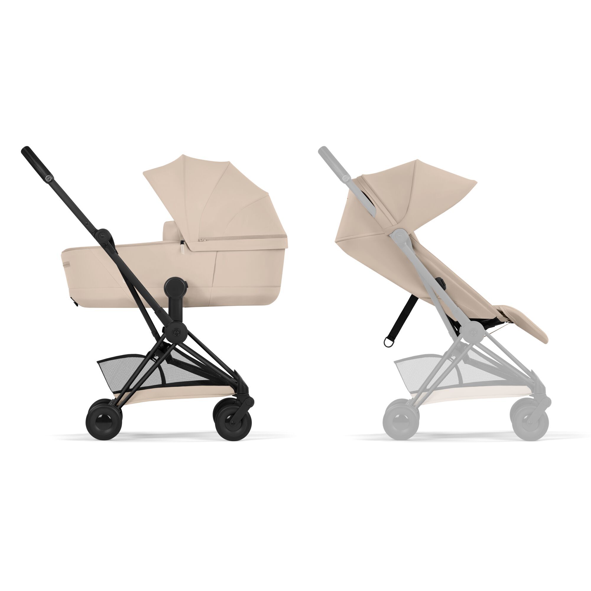 CYBEX Coya Bundle - Cozy Beige (Matt Black Frame) in Cozy Beige (Matt Black Frame) large-cybex-gb image number 1