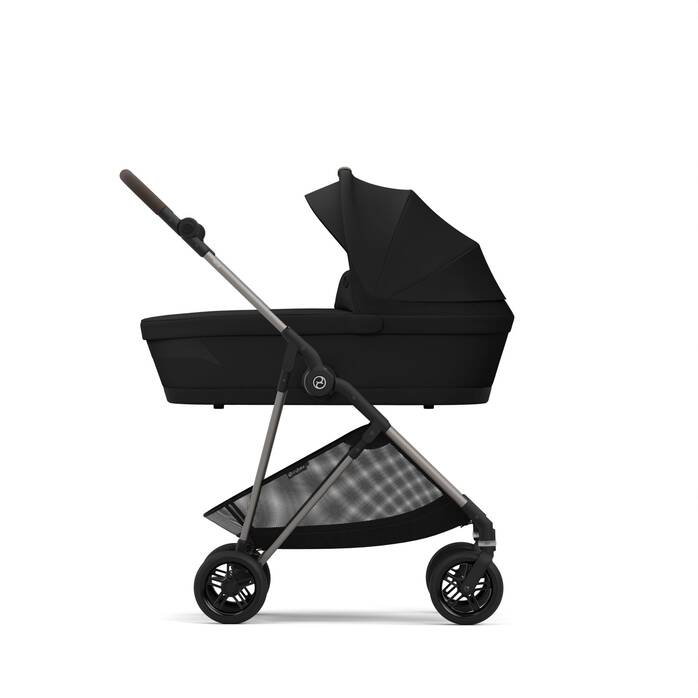 Die Abbildung zeigt die Kombination mehrerer Produkte, die separat verkauft werden. Bild 6 CYBEX Melio Cot 2023 - Moon Black in Moon Black large-cybex-neu Bild 6
