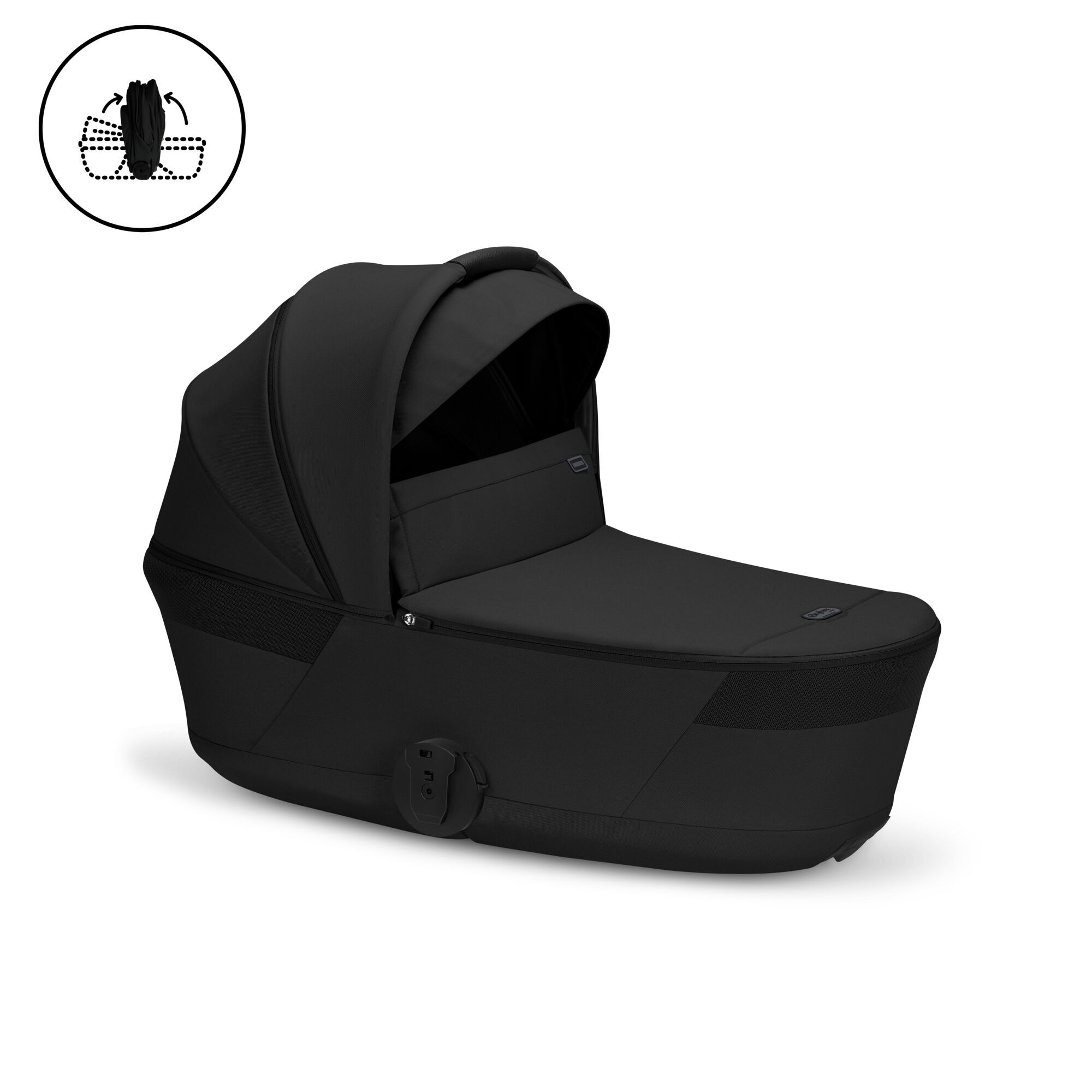 CYBEX Balios Fold Cot - Moon Black in Moon Black large-cybex-us image number 1