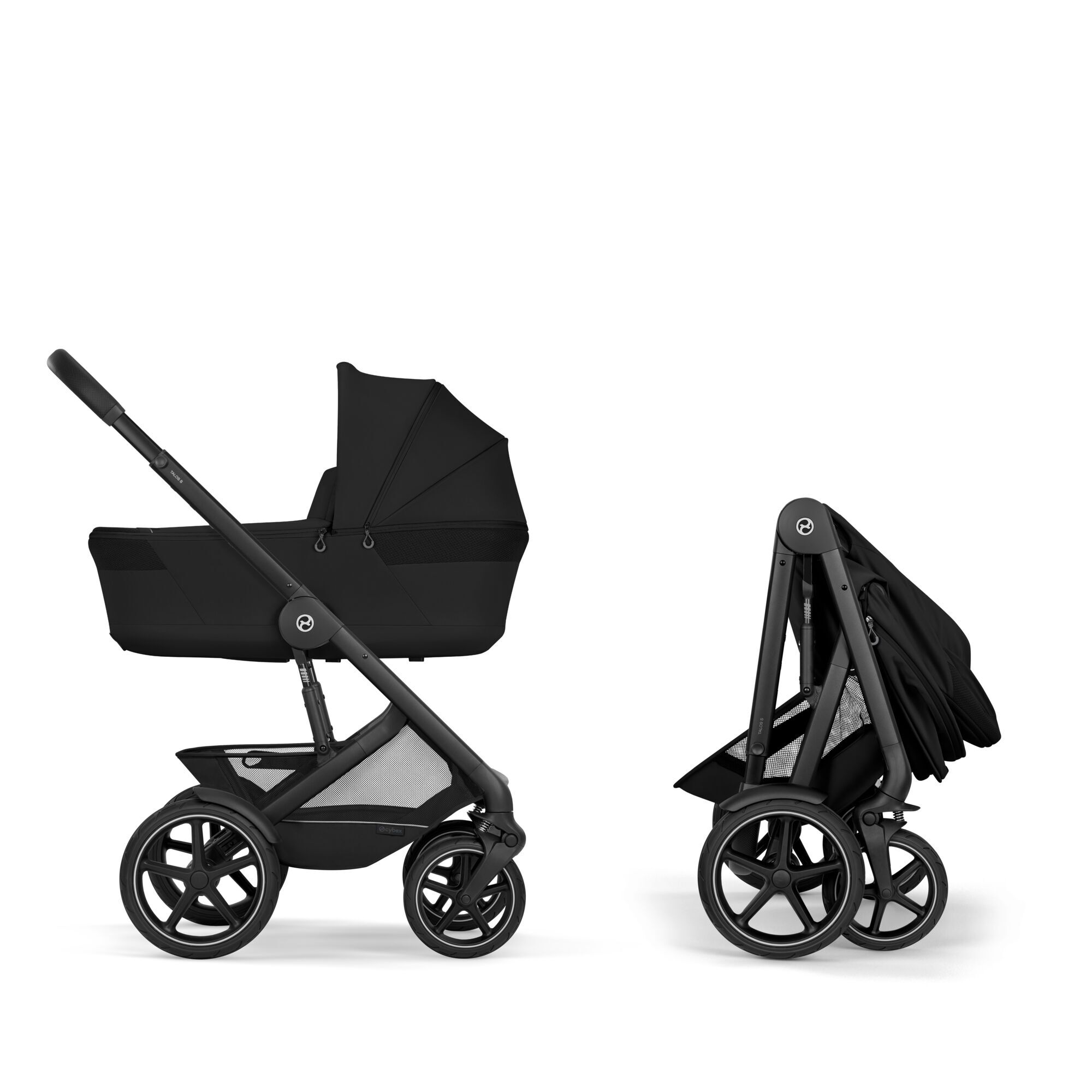 CYBEX Talos S Lux with Fold Cot - Moon Black (Black Frame) in Moon Black (Black Frame) large-cybex-gb image number 5