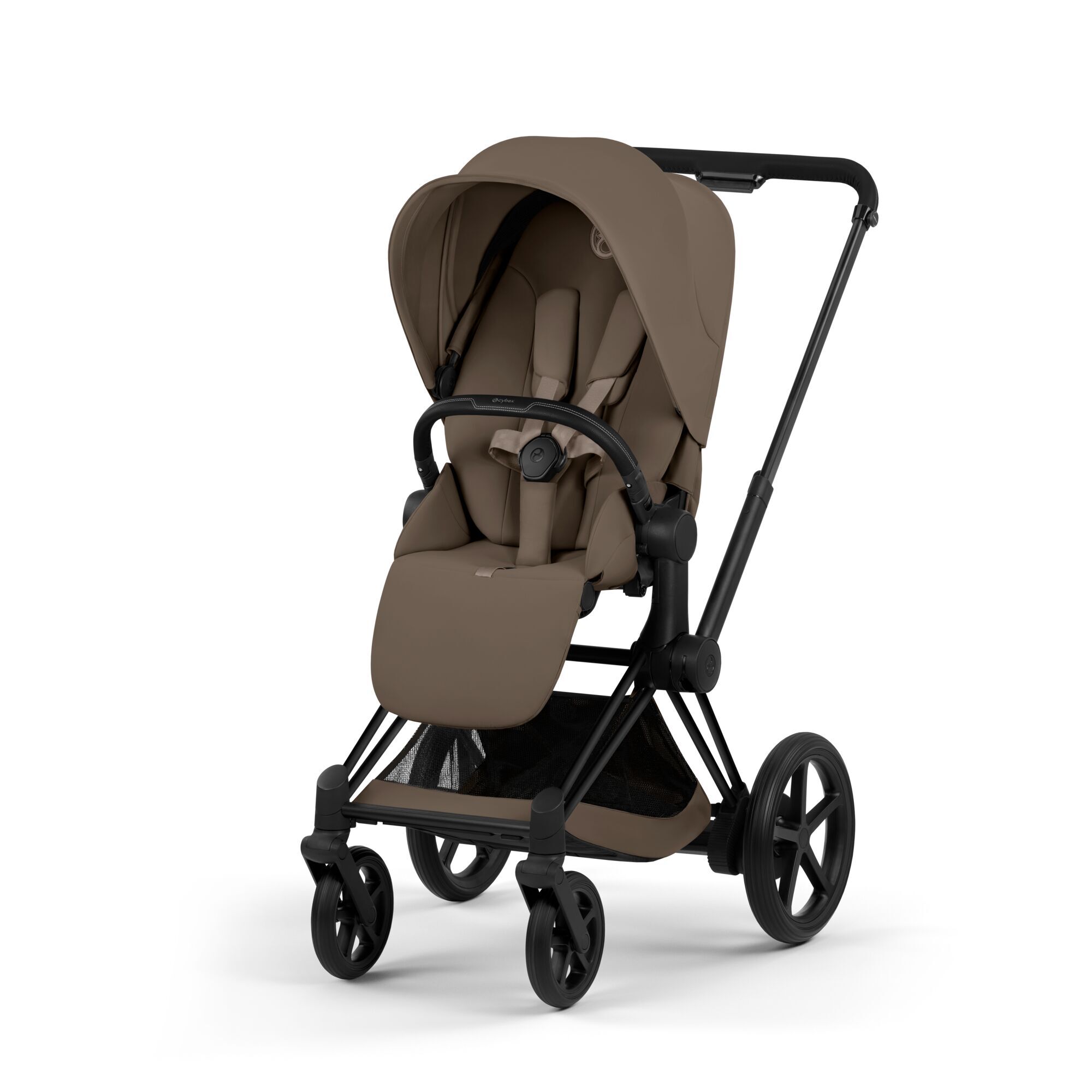 CYBEX e-Priam - Coconut Brown (Matt Black frame) in Coconut Brown (Matt Black Frame) large-cybex-ca image number 1