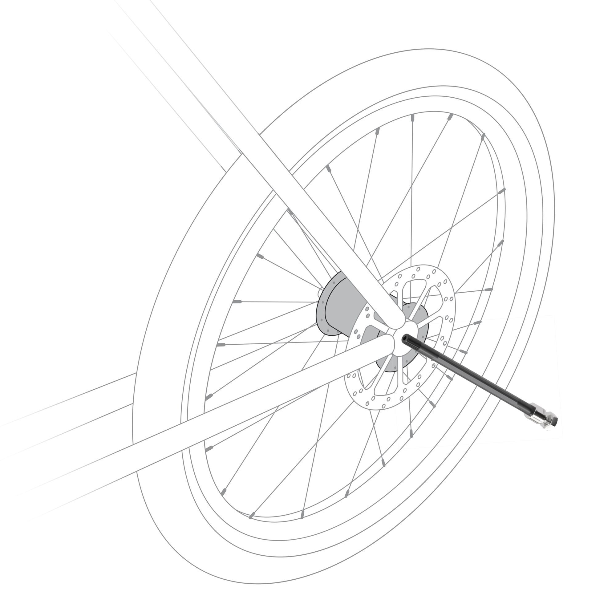 CYBEX Thru Axle 168 - 180mm (M12 x 1.75) in Black - 168 - 180mm (M12 x 1.75) large-cybex-row image number 2 Small