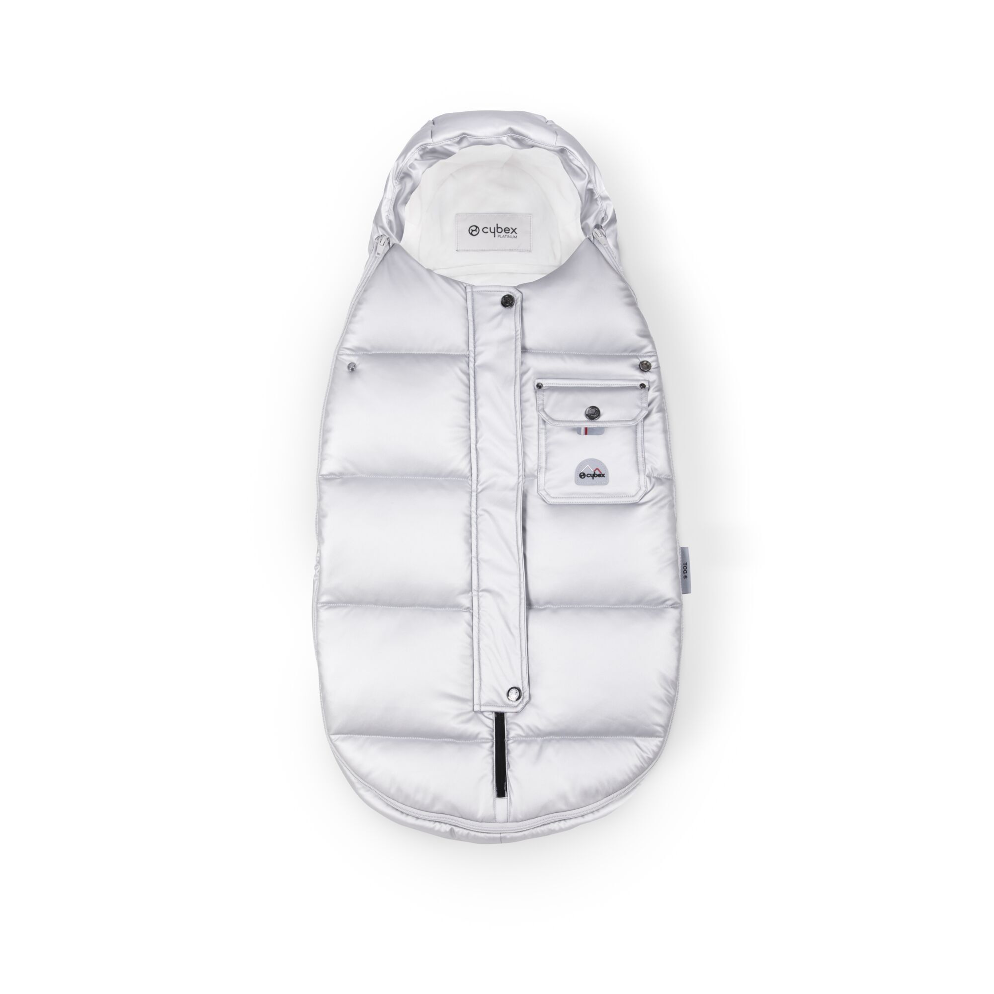 CYBEX Platinum Winter Footmuff Mini - Arctic Silver in Arctic Silver large-cybex-gb image number 2 Small