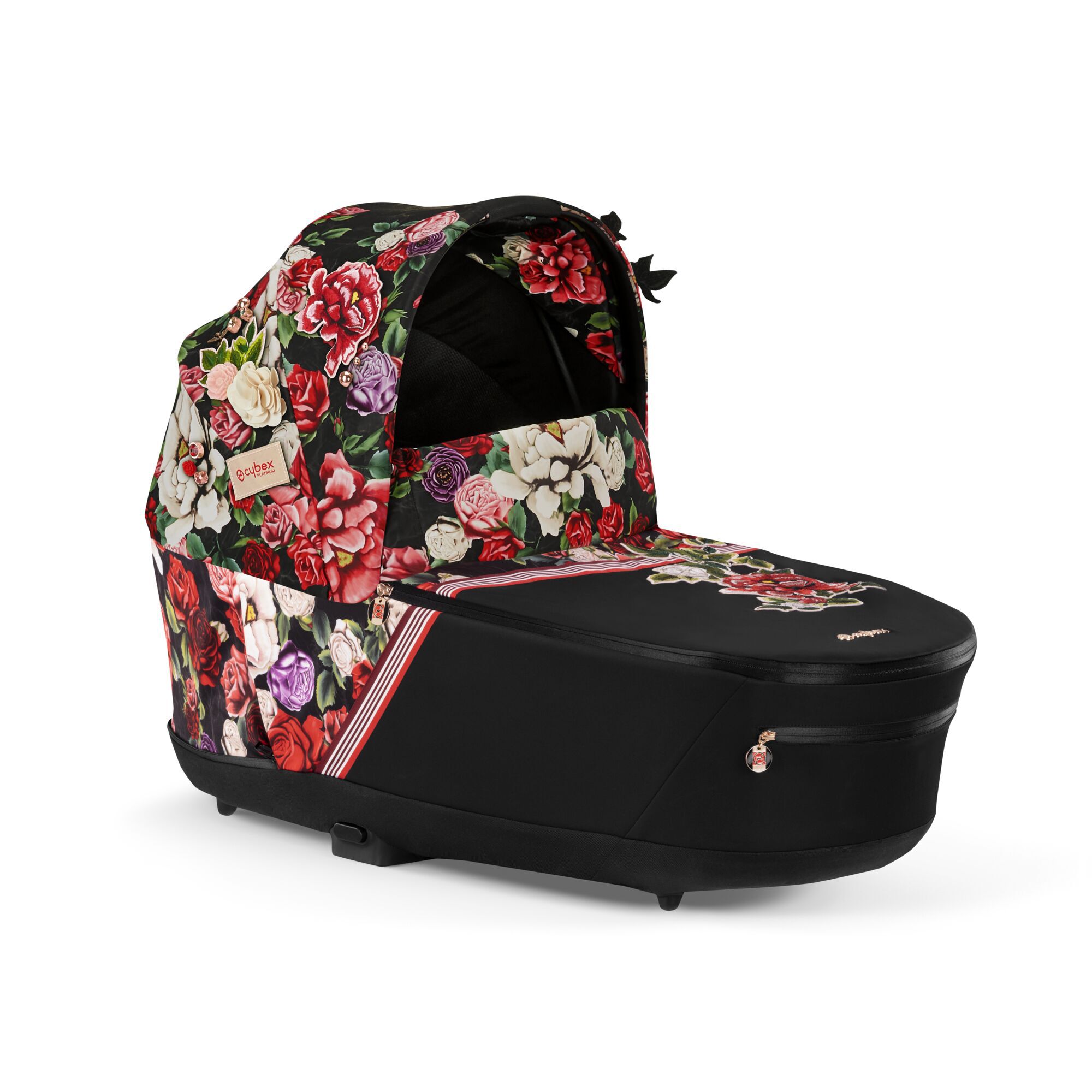 Cybex Gold Poussette BEEZY, Met One-Pull-harnas, De naissance met 4 omgevingen (max. 22 kg), Compact en ergonomisch, Magic Black (Zwart met zwart frame