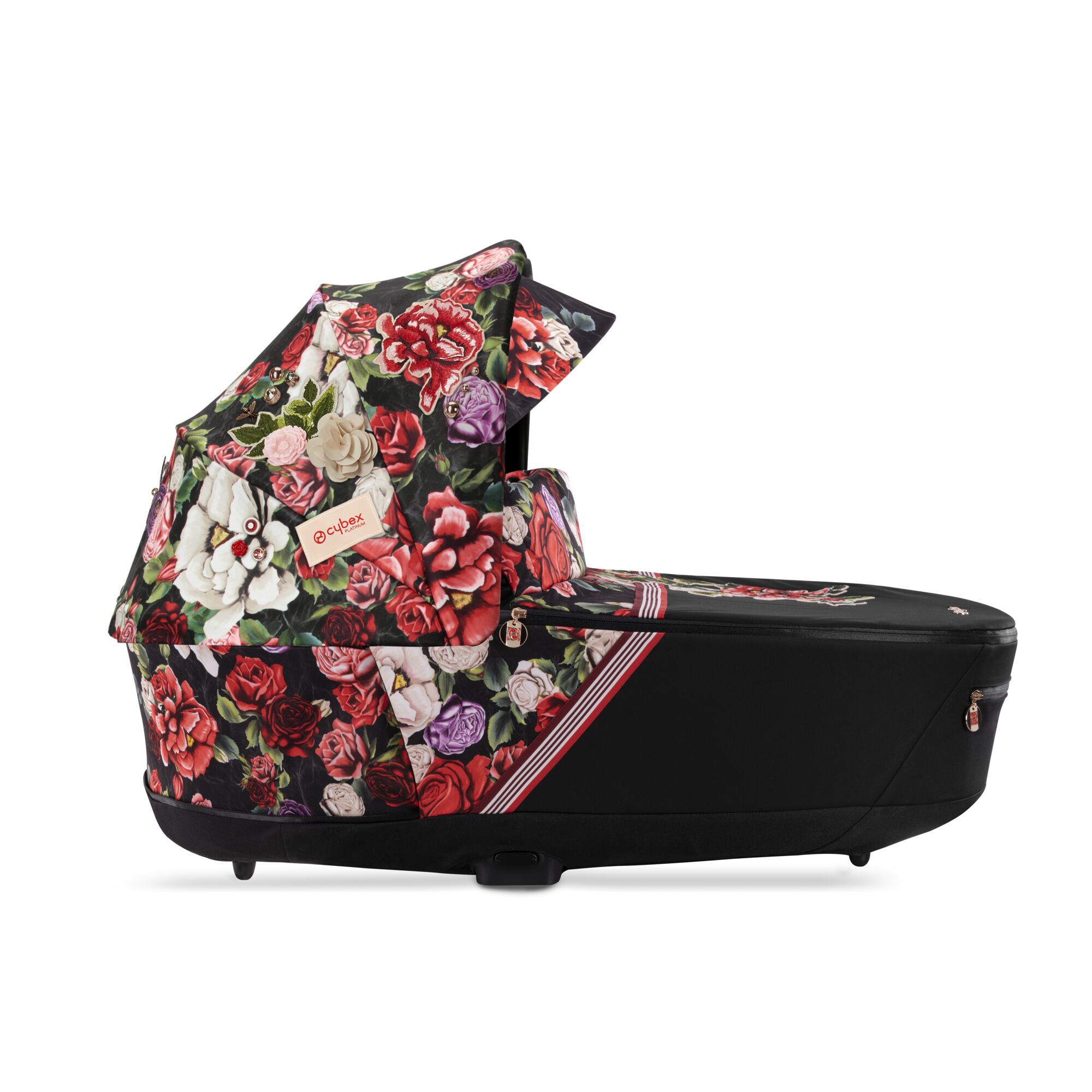 CYBEX Priam Lux Carry Cot - Spring Blossom Dark in Spring Blossom Dark large-cybex-cn image number 3 Small