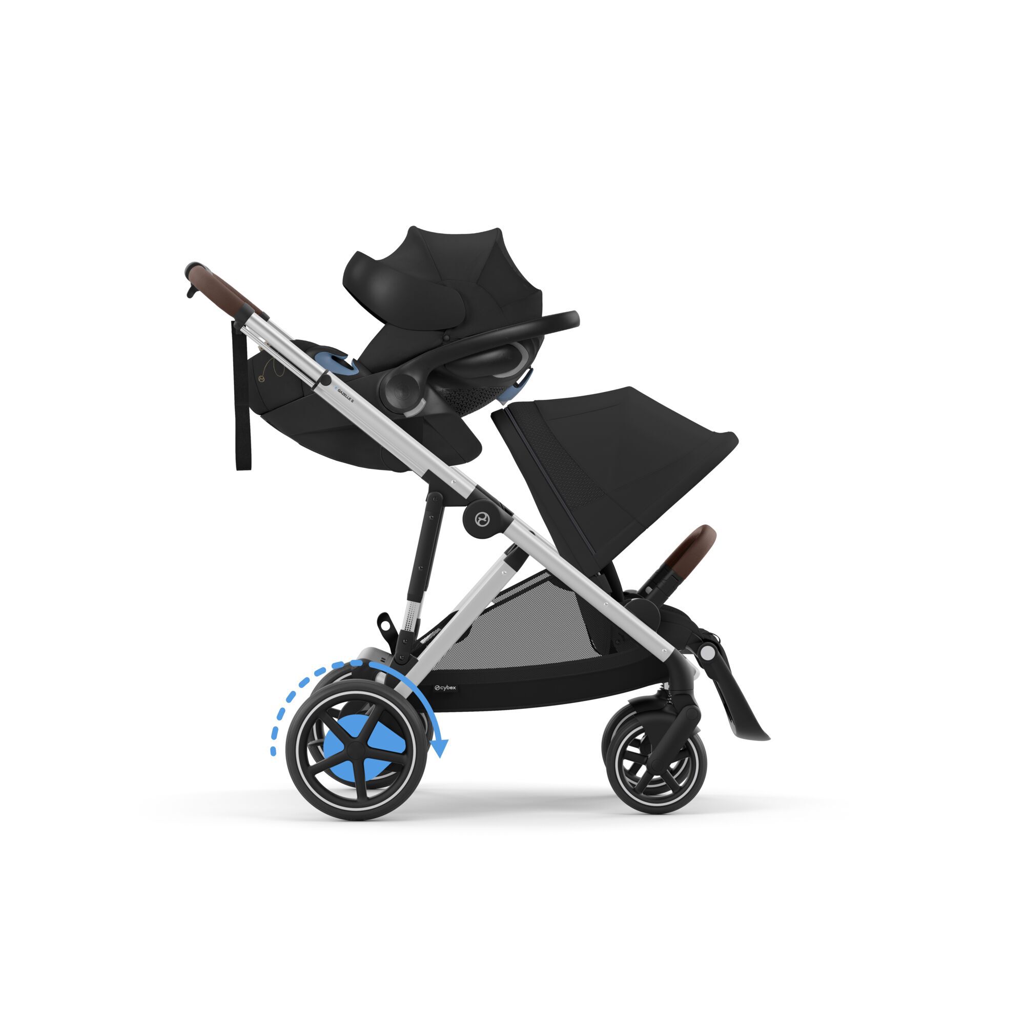 CYBEX e-Gazelle S - Moon Black (Silver Frame) in Moon Black (Silver Frame) large-cybex-ca image number 5 Small
