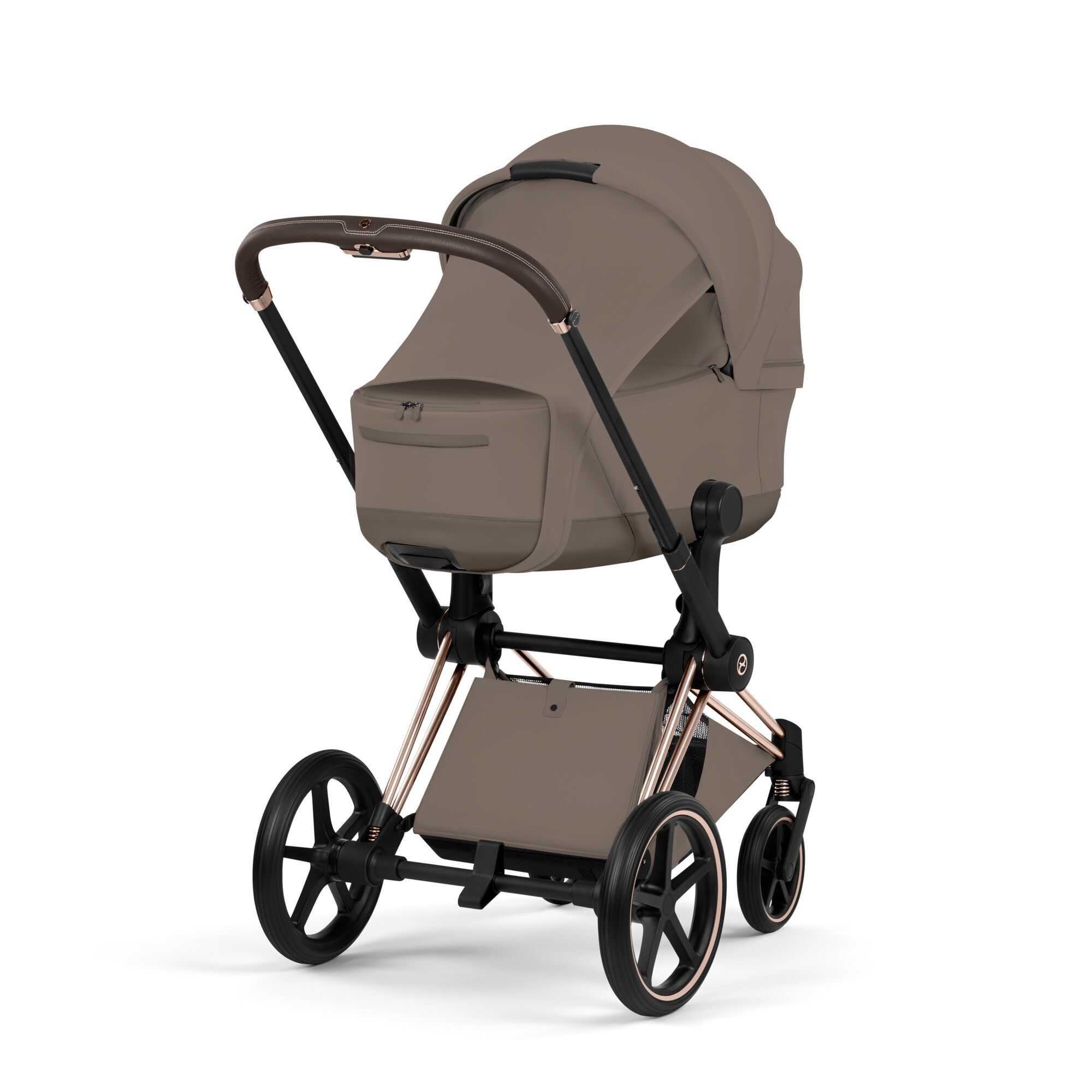 CYBEX Priam Fold Lux Carry Cot - Style Collection - Coconut Brown in Coconut Brown large-cybex-gb image number 3