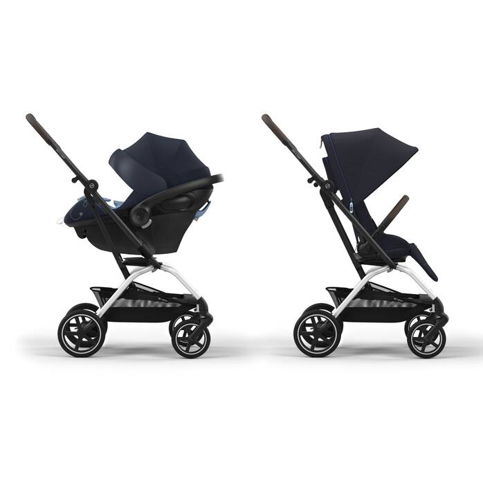 Image shows the combination of several products, sold separately. image number 6 CYBEX Eezy S Twist Plus 2 - Dark Blue in Dark Blue large-cybex-ca image number 6