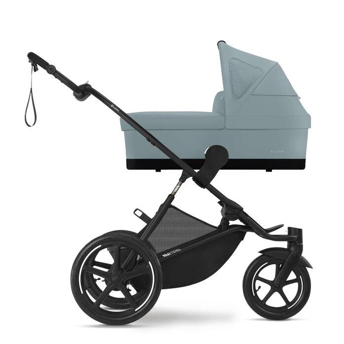 Image shows the combination of several products, sold separately. image number 4 CYBEX Cot S - Stormy Blue in Stormy Blue large-cybex-neu image number 4
