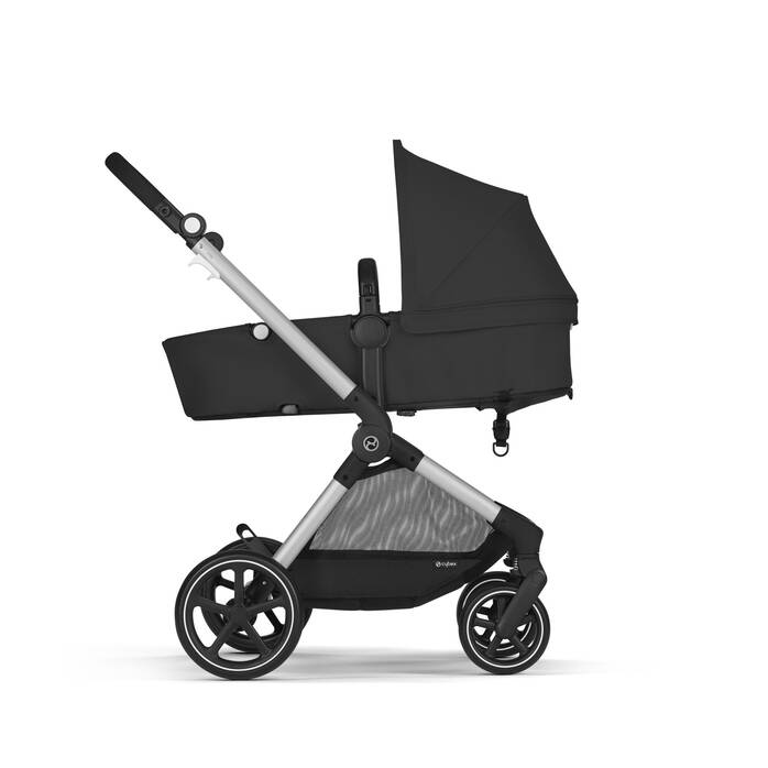 CYBEX Eos Travel System - Moon Black (Silver Frame) in Moon Black (Silver Frame) image number 3 CYBEX Eos Travel System - Moon Black (Silver Frame) in Moon Black (Silver Frame) large-cybex-us image number 3