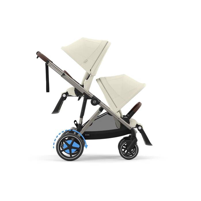 Bilden visar en kombination av flera produkter som säljs separat. bildnummer 6 CYBEX e-Gazelle S – Seashell Beige (taupe-chassi) in Seashell Beige (Taupe Frame) large-cybex-neu bildnummer 6