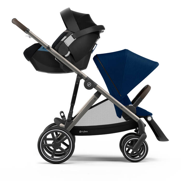 Image shows the combination of several products, sold separately. image number 3 CYBEX Gazelle S - Navy Blue in Navy Blue (Taupe Frame) large-cybex-us image number 3
