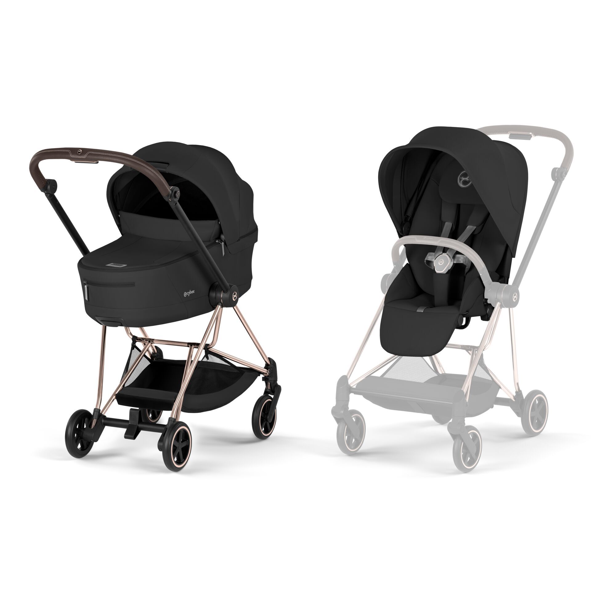 CYBEX Mios Bundle - Sepia Black (Rosegold Frame) in Sepia Black (Rosegold Frame) large-cybex-neu afbeelding nummer 1