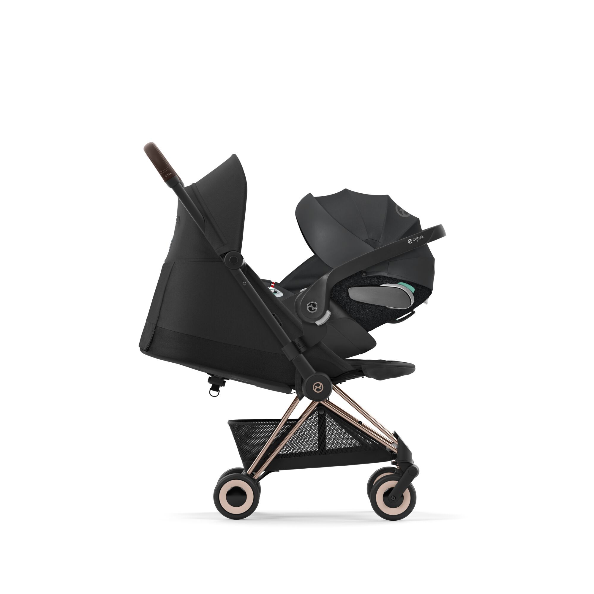 CYBEX Coya - Sepia Black (Rosegold Frame) in Sepia Black (Rosegold Frame) large-cybex-cn image number 7 Small