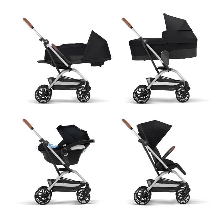 CYBEX Eezy S Twist+2 - Deep Black (Silver Frame) in Deep Black (Silver Frame) image number 7 CYBEX Eezy S Twist+2 - Deep Black (Silver Frame) in Deep Black (Silver Frame) large-cybex-neu image number 7