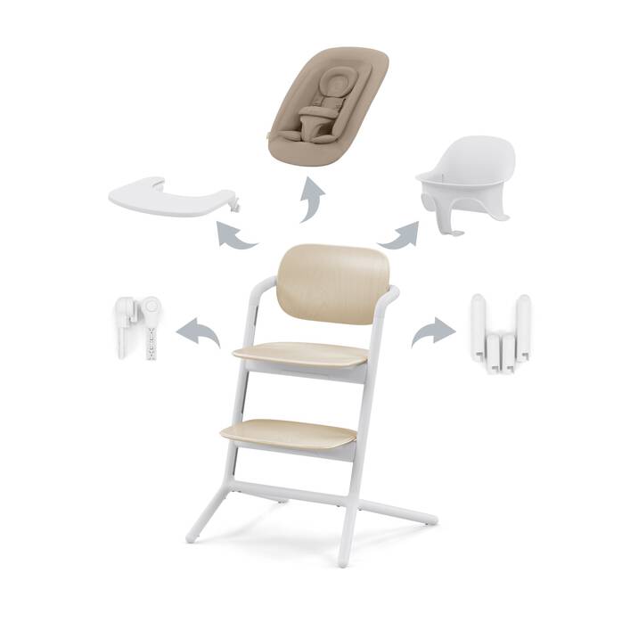 CYBEX Lemo 4-in-1 - Sand White in Sand White Bild 1 CYBEX Lemo 4-in-1 - Sand White in Sand White large-cybex-neu Bild 1