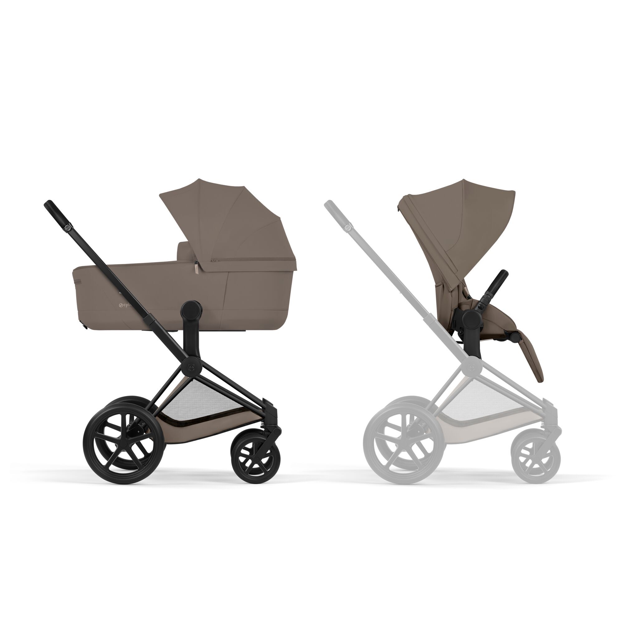 CYBEX Priam - Coconut Brown (Matt Black Frame) in Coconut Brown (Matt Black Frame) large-cybex-neu Bild 2
