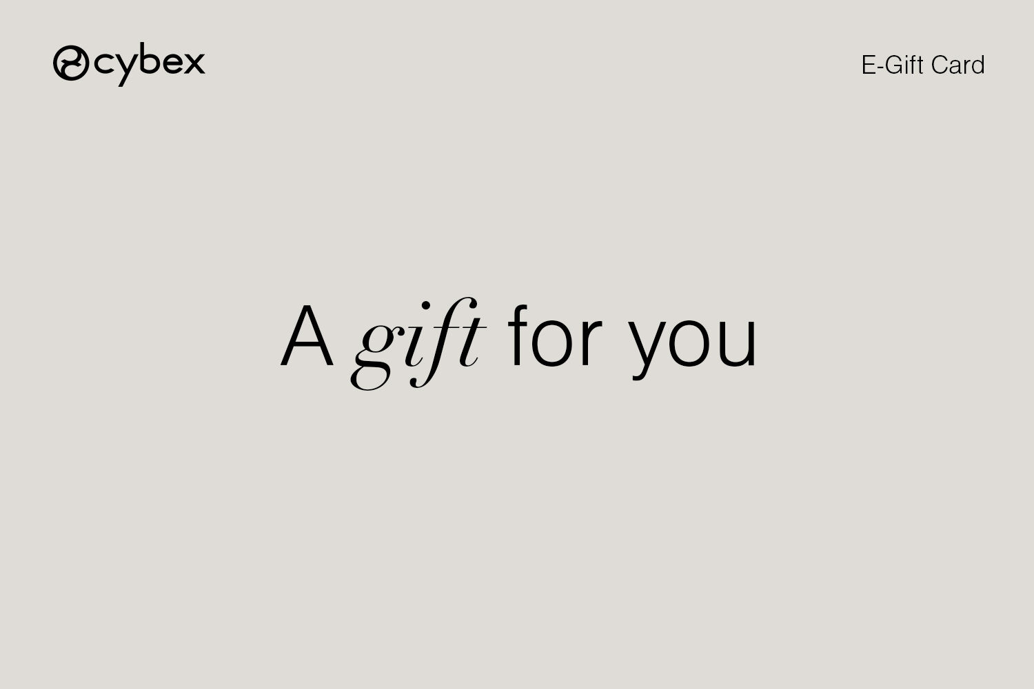 CYBEX Carte Cadeau en Ligne in  large