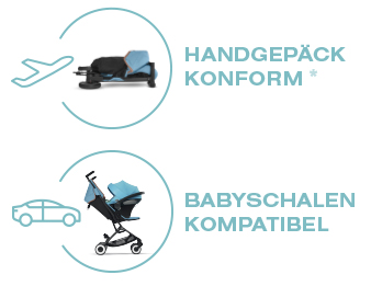 Handgepäck Konform und Babyschalen-Kompatibel Icon